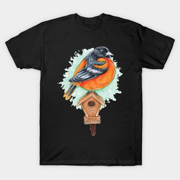 Beautiful Oriole Bird T-Shirt by obillwon